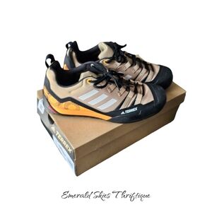 adidas Terrex Athletic Shoes Tan, Black & Orange